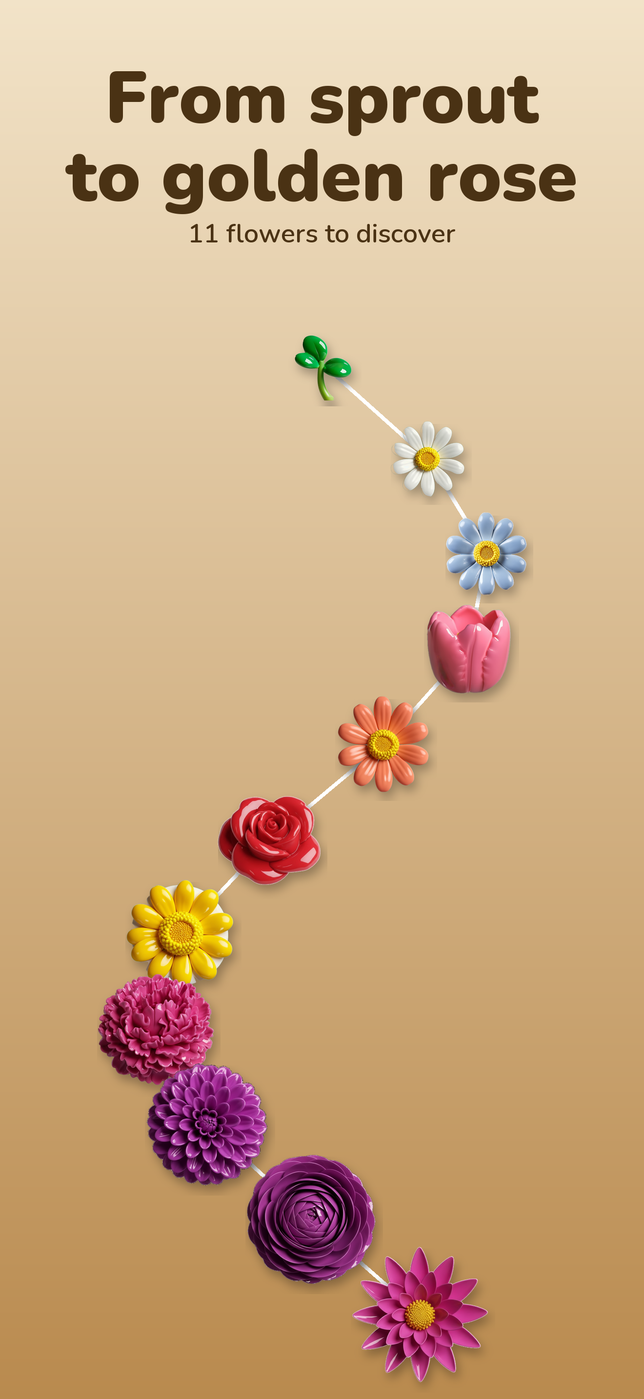 From sprout to golden rose — the eleven flowers you can discover