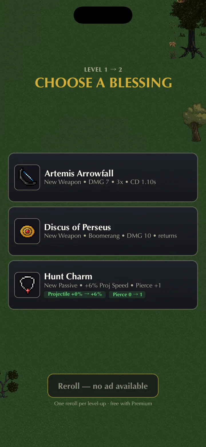 Hera Rush seviye atlamada kutsama seçimi