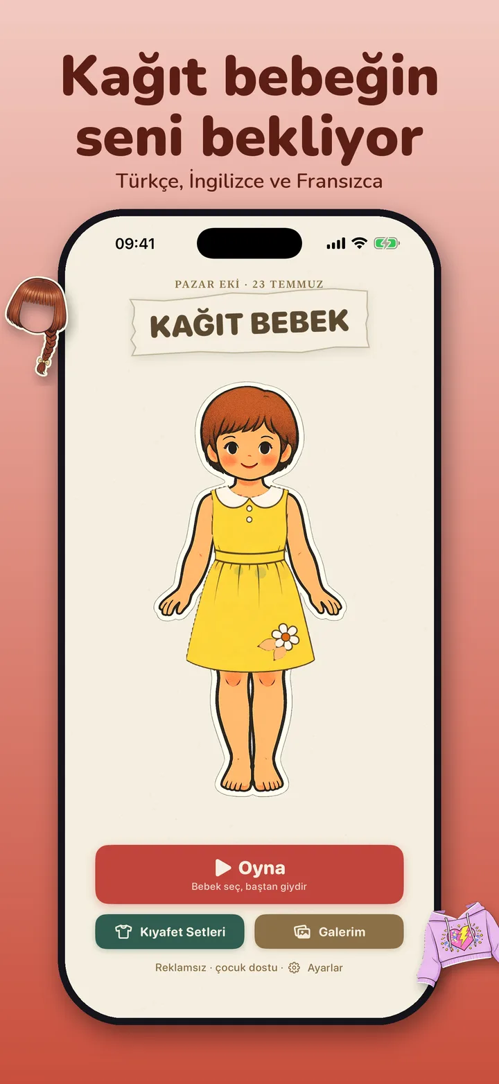 Kağıt bebeğin seni bekliyor