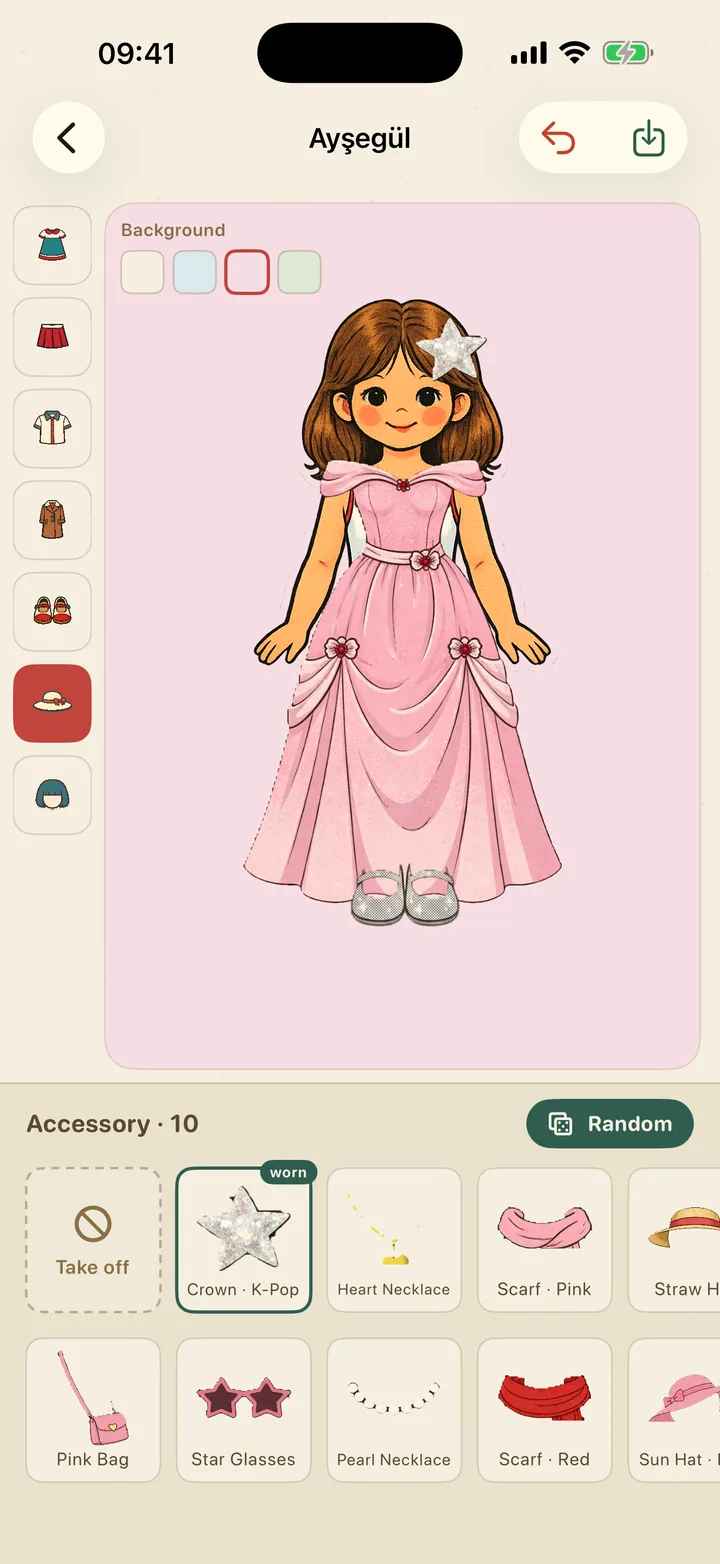 Paper Doll dress-up