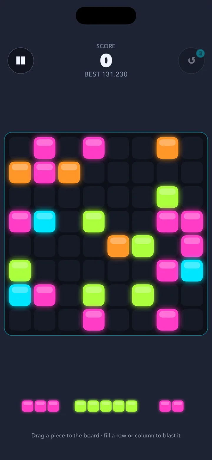 Square Blast board